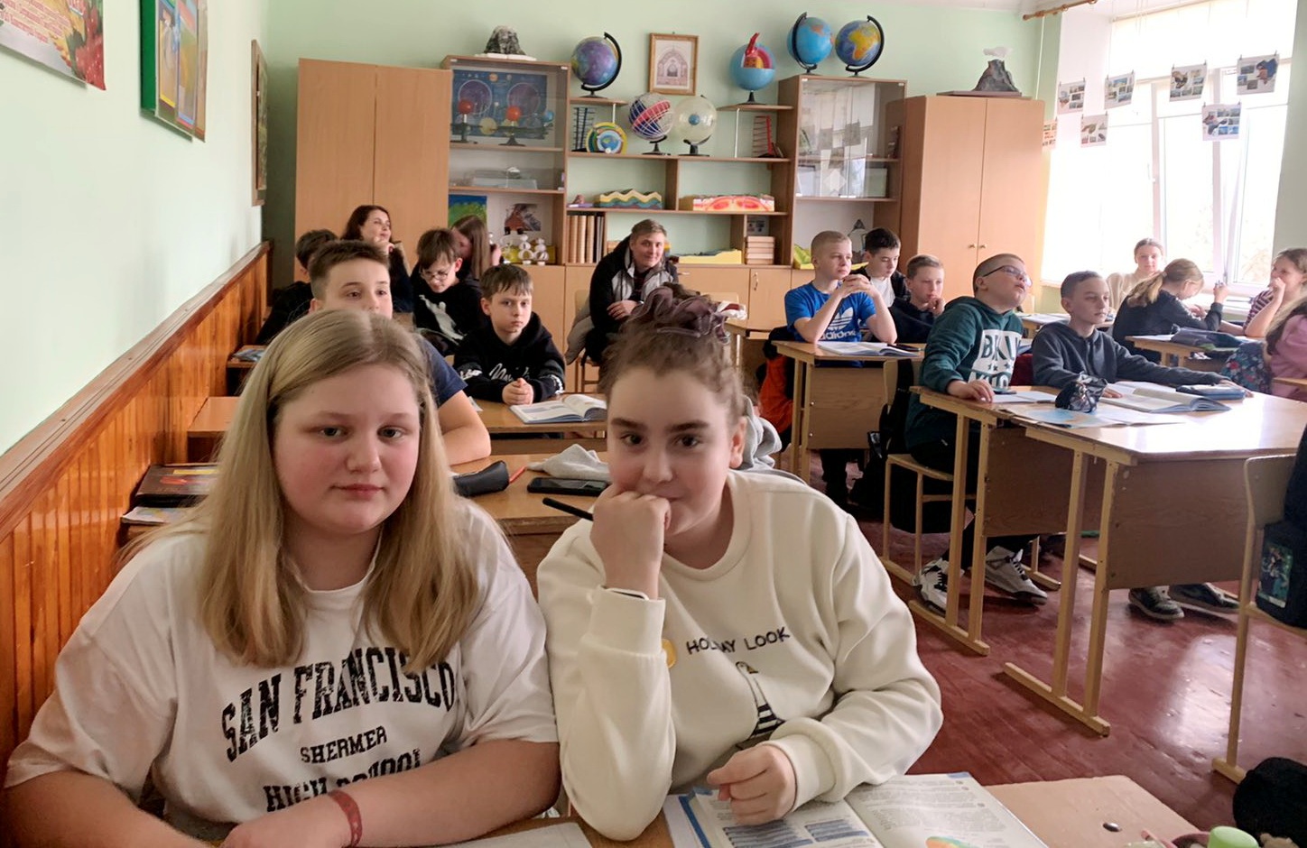 На уроці географії у 6 класі Ростислава Метельського